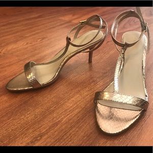 Calvin Klein, NEW Rose Gold Python Sandal, SZ 8